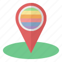 pride, day, location, search, lgtbq, rainbow, check, in