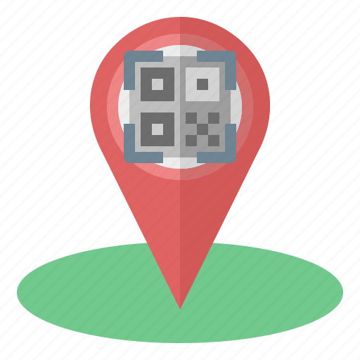 Qr, code, scanning, navigation, location, placeholder icon - Download on Iconfinder