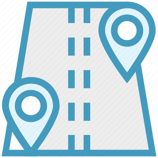 Gps, location pins, locations, map pins, navigation, pins, road icon - Download on Iconfinder