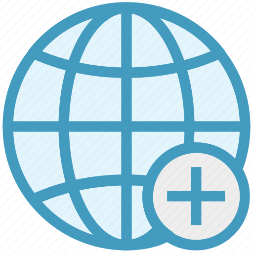 Country, earth, globe, location, map, plus, world icon - Download on Iconfinder