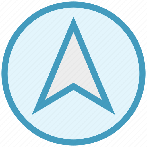Arrow, direction, location, marker, navigation, up arrow icon - Download on Iconfinder