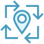 arrows, gps, location, location pin, navigation, pin, pointer 