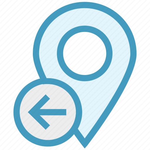 Gps, left side, location, location pin, map pin, navigation, pin icon - Download on Iconfinder
