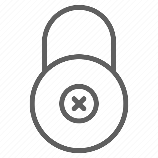 Wrong, lock, security, protection, secure, safety, password icon - Download on Iconfinder