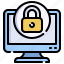 computer, confidential, lock, security 