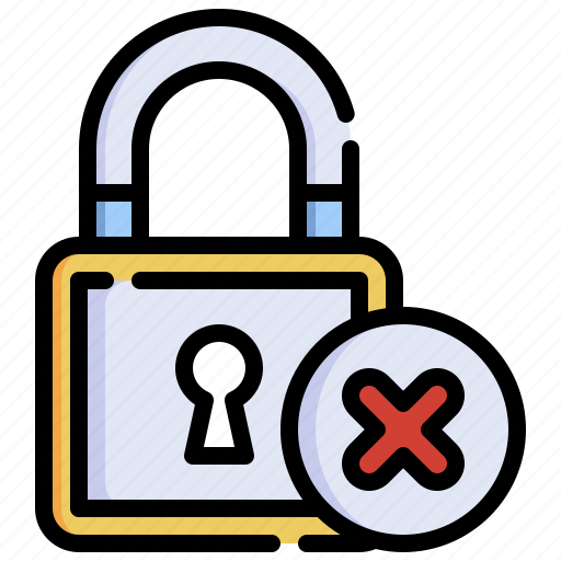 Error, protection, password, padlock, wrong icon - Download on Iconfinder