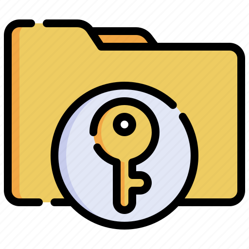 Folder, key, security, file, document icon - Download on Iconfinder