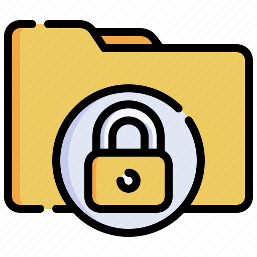 Folder, lock, security, file, document icon - Download on Iconfinder