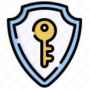 shield, security, protection, insurance, key