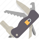 knife, pocket, corkscrew, open, multipurpose