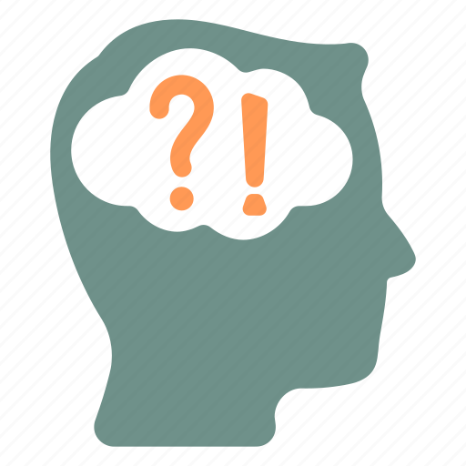 Think, thinking, mental, health, question, problem, loss icon - Download on Iconfinder