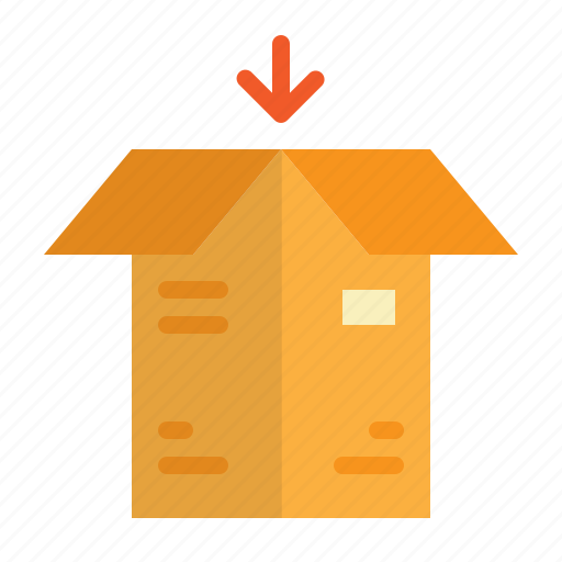Box, down, box down, package, logistic, delivery icon - Download on Iconfinder