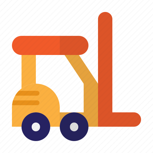 Forklift, delivery, truck, logistic, warehouse icon - Download on Iconfinder