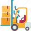 forklift, warehouse, stacker, loader, transport 