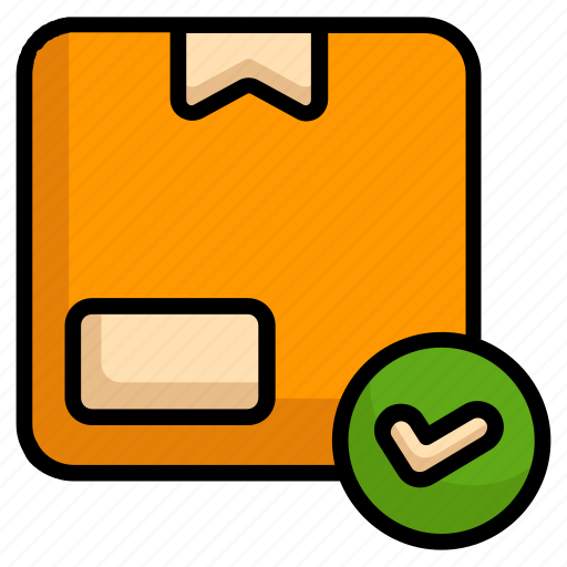 Approve, box, complete, confirm, logistic icon - Download on Iconfinder