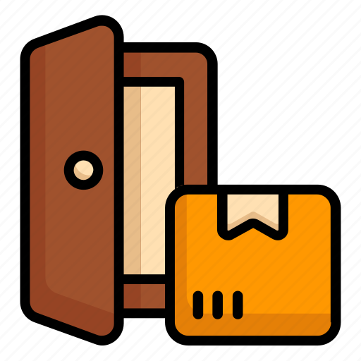 Box, delivery, door, home, logistic icon - Download on Iconfinder