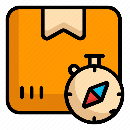Box, compass, delivery, logistic, navigation icon - Download on Iconfinder