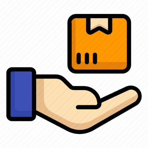Box, delivery, gesture, hand, logistic icon - Download on Iconfinder