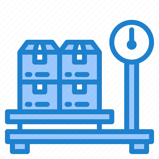 Weigh, scale, delivery, logistic, parcel, box icon - Download on Iconfinder