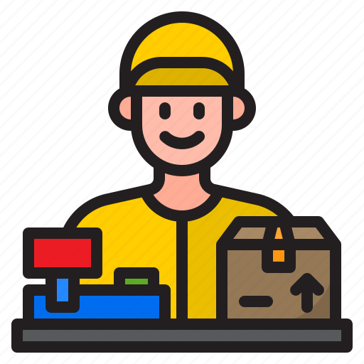 Courier, delivery, logistic, officer, personnel icon - Download on Iconfinder