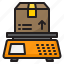 scale, weigh, delivery, logistic, parcel, box 