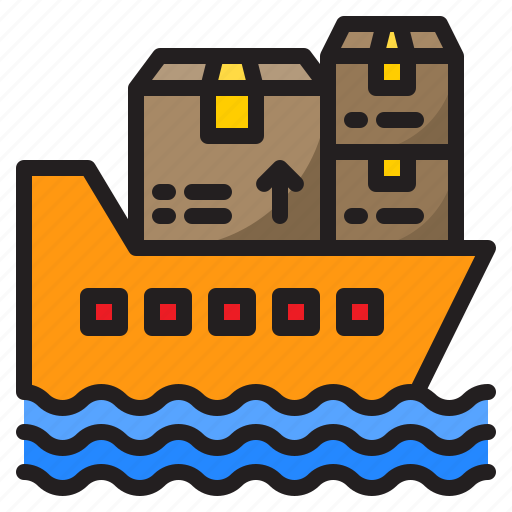 Ship, transporation, delivery, logistic, shipping icon - Download on Iconfinder