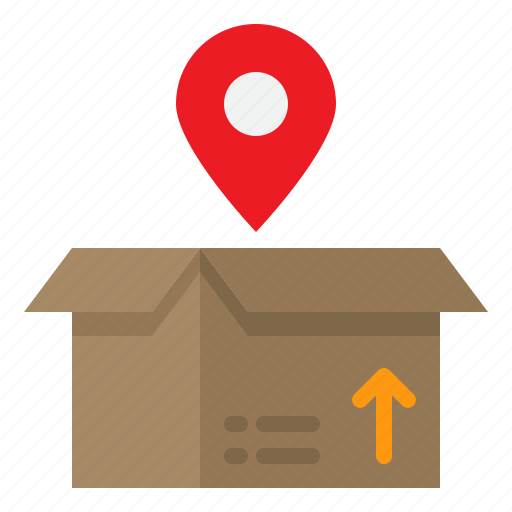 Location, delivery, logistic, parcel, box, map icon - Download on Iconfinder