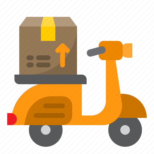 Motorcycle, transporation, delivery, logistic, shipping icon - Download on Iconfinder