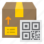 qr, code, delivery, logistic, parcel, box, shipping 