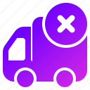 truck, remove, delivery, package, cancel
