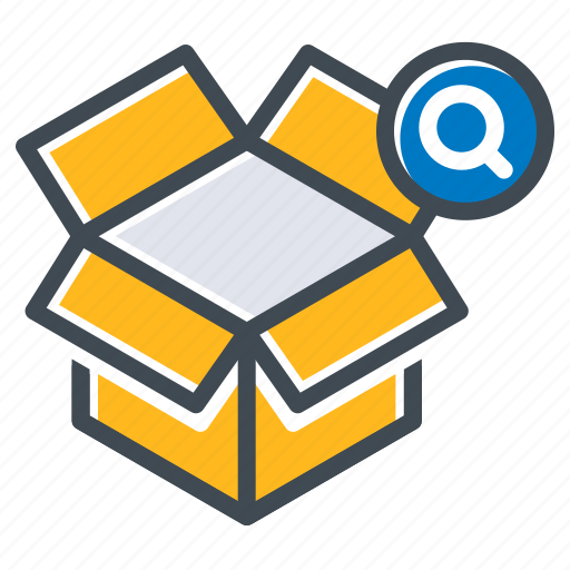 Boxes, delivery, find, package, parcel, search, tracking icon - Download on Iconfinder