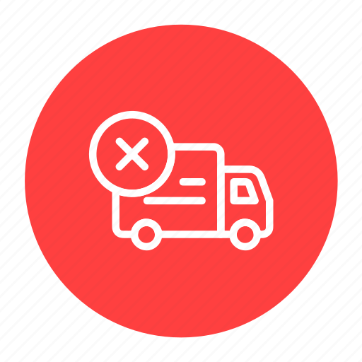Delivery, logistic, order cancel, shipping, transport icon - Download on Iconfinder