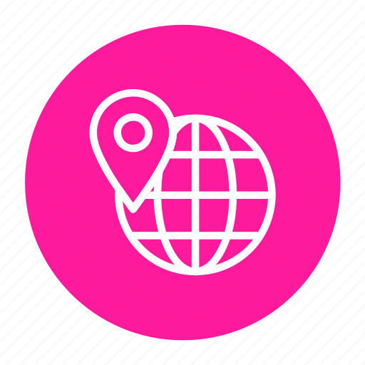 Globe, location, logistic, shipping, world pin icon - Download on Iconfinder