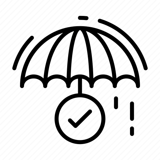 Delivery, done, rain, safe, umbrella icon - Download on Iconfinder