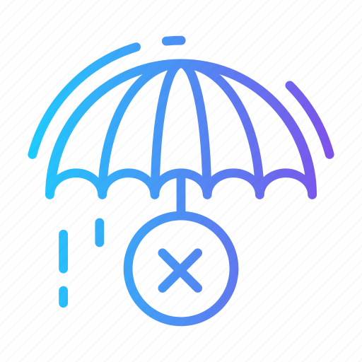 Cancel, delivery, rain, remove, umbrella icon - Download on Iconfinder