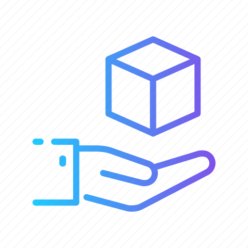 Box, delivery, hand, product, shipping icon - Download on Iconfinder
