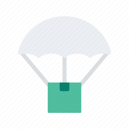 Airdrop, box, delivery, drop, logistic, package, parachute icon - Download on Iconfinder