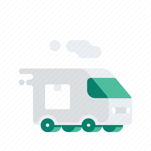 Delivery, logistic, package, transport, transportation, van, vehicle icon - Download on Iconfinder