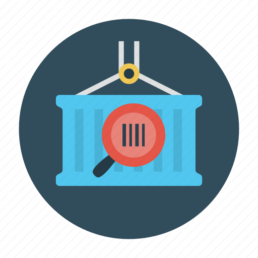 Barcode, container, delivery, search, shipper icon - Download on Iconfinder