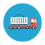container, deliver, shipping, truck, vehicle 