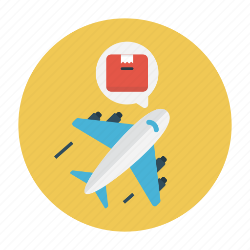 Airplane, delivery, parcel, shipping, transport icon - Download on Iconfinder