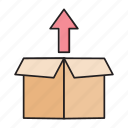 box, delivery, parcel, shipping, upload
