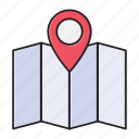gps, location, map, marker, pin