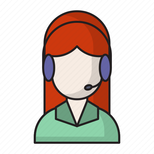 Customercare, female, helpline, services, support icon - Download on Iconfinder