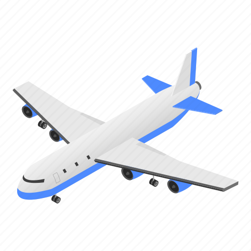 Air, cartoon, delivery, isometric, plane, transport, vehicle icon - Download on Iconfinder
