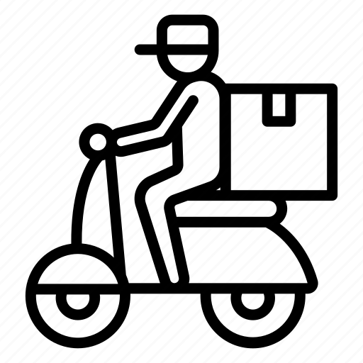 Logistic, delivery, motorbike, scooter, vehicle icon - Download on Iconfinder