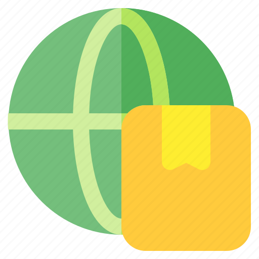 Box, business, delivery, globe, logistic, money, shipping icon - Download on Iconfinder