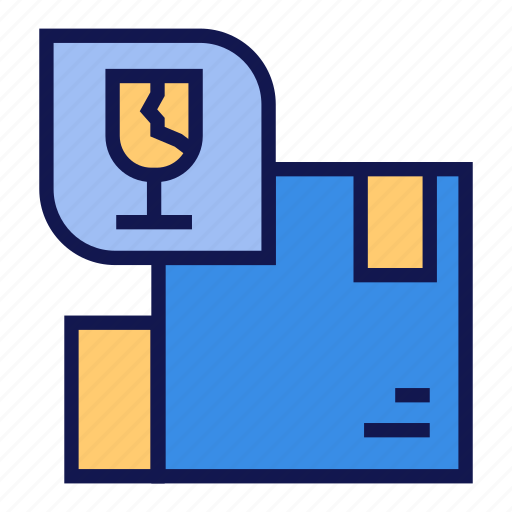 Delivery, cargo, parcel, package, transport, box, fragile icon - Download on Iconfinder