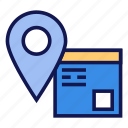 location, delivery, parcel, service, courier, business, order, box, map