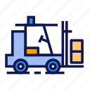 forklift, truck, vector, cargo, service, transportation, delivery, transport